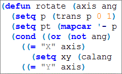 Sample AutoLISP Code
