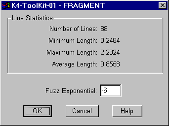 FRAGMENT Command Dialogue Box